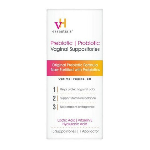 Womens Health Formulas / Lake Consumer Products, Prebiotic Vaginal Suppositories, 15 Count Vh Essentials