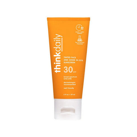 Thinkbaby, Thinkdaily Tinted Face Zinc Oxide Sunscreen SPF 30, 2 Oz Thinkbaby