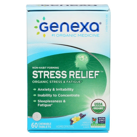 Genexa, Organic Stress Relief, 60 Tabs Genexa