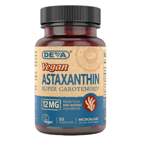 Deva Vegan Vitamins, Astaxanthin, 12 mg, 30 Veg Caps Deva Vegan Vitamins