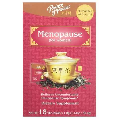 Prince Of Peace, Herbal Tea, Menopause 18 Bags Prince Of Peace