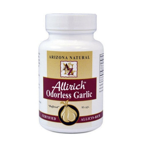 Arizona Natural, Allirich Odorless Garlic, 500 Mg, 90 Caps Arizona Natural
