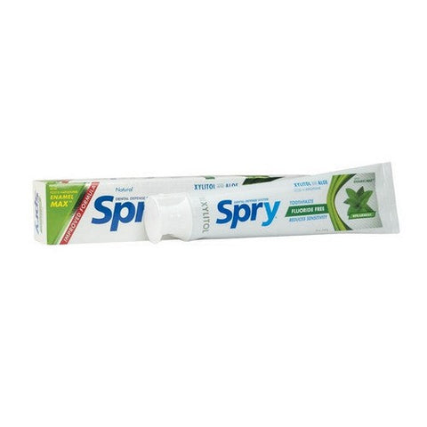 Xlear Inc, Spry Anti-Plaque And Tartar Control Xylitol Toothpaste Fluoride Free Spearmint, Spearmint 5 Oz Xlear Inc