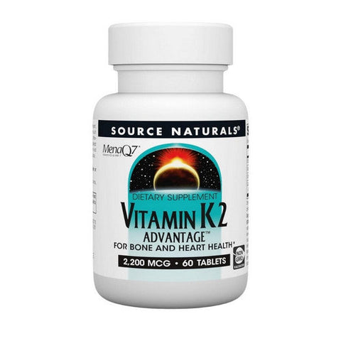 Source Naturals, Vitamin K-2 Advantage, 2200 mcg, 60 Tabs Source Naturals