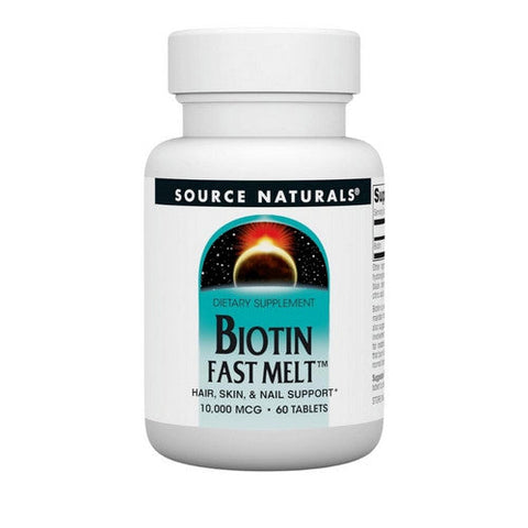 Source Naturals, Biotin, 10 000 mg, 60 Tabs Source Naturals