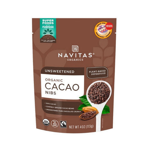 Navitas Organics, Organics Cacao Nibs, 4 Oz Navitas Organics