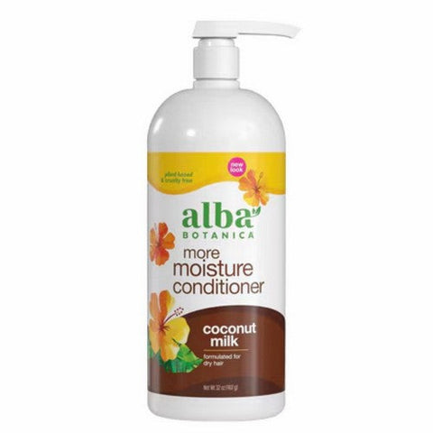 Alba Botanica, More Moisture Conditioner Coconut Milk, 32 Oz Alba Botanica
