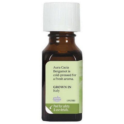 Aura Cacia, Essential Oil Bergamot, (citrus bergamia) 0.5 Fl Oz Aura Cacia