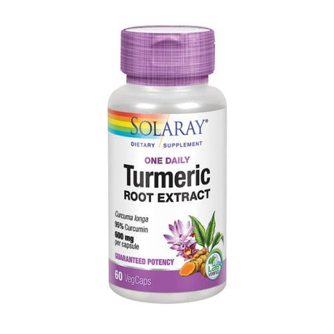 Solaray, Turmeric Root Extract, 600 mg, 60 Veg Caps Solaray