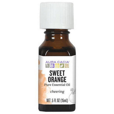Aura Cacia, Essential Oil Orange Sweet, (citrus sinensis) 0.5 Fl Oz Aura Cacia