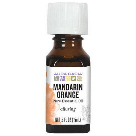Aura Cacia, Essential Oil Orange, Mandarin, (citrus reticulata) 0.5 Fl Oz Aura Cacia