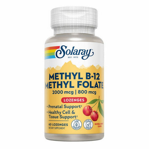 Solaray, Methyl B-12, Methyl Folate 60 Count Solaray
