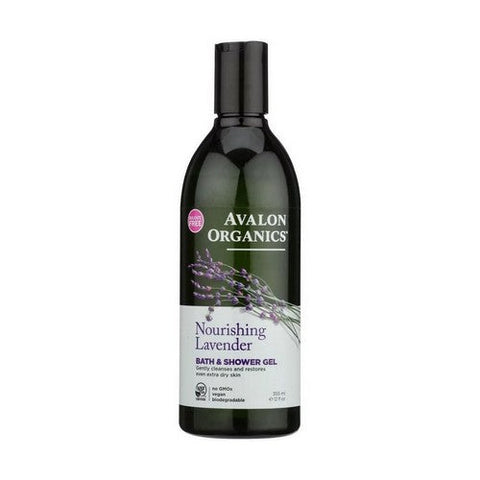Avalon Organics, Bath & Shower Gel, Organic Lavender 12 Oz Avalon Organics