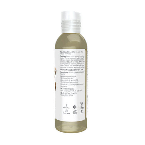 Now Foods, 100% Pure Castor Oil, 4 Oz Now Foods