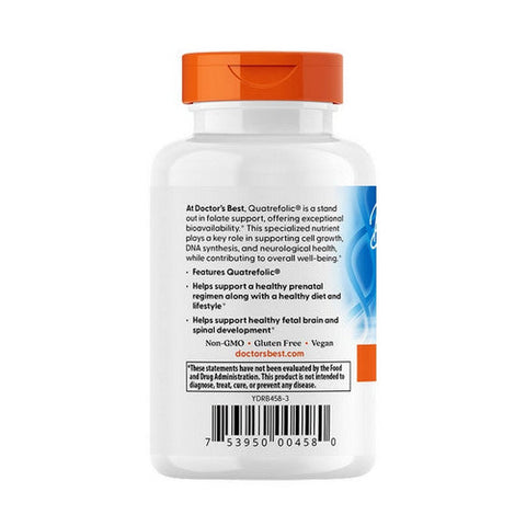 Doctors Best, Fully Active Folate 800, 800 mcg, 60 Veggie Caps Doctors Best