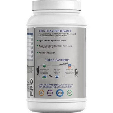 Garden of Life, Sport Organic Plant-Based Protein Vanilla, 30.16 Oz Garden of Life