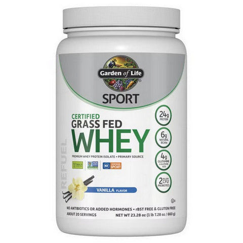 Garden of Life, Sport Certified Grass Fed Whey Protein, 23.28 Oz Garden of Life
