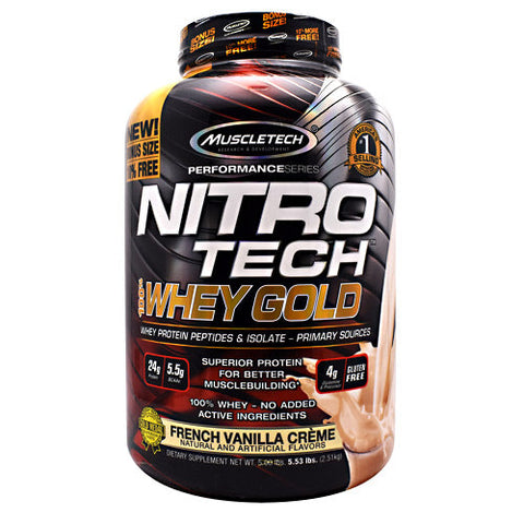 Muscletech, Nitro-Tech 100%Whey Gold, Strawberry 35 Servings Muscletech