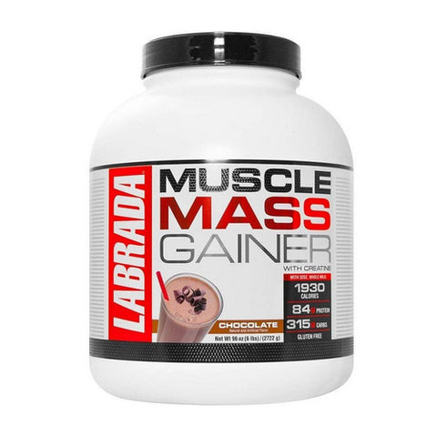 LABRADA NUTRITION, Muscle Mass Gainer Chocolate, 6 lbs LABRADA NUTRITION