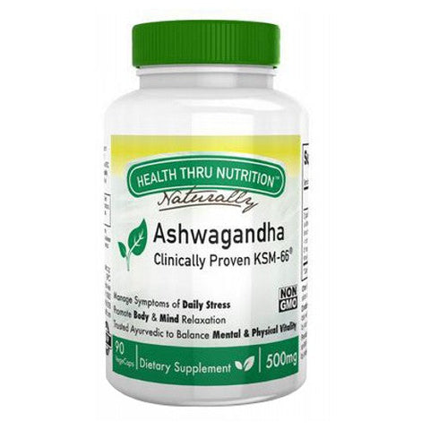 Health Thru Nutrition, Ashwagandha, 500 mg, 90 Veg  Caps Health Thru Nutrition