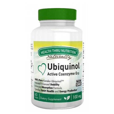 Health Thru Nutrition, Ubiquinol Coq10, 100 mg, 60 Softgel Health Thru Nutrition