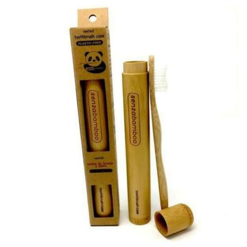 Senzacare, Bamboo Toothbrush Case, 1 Unit Senzacare