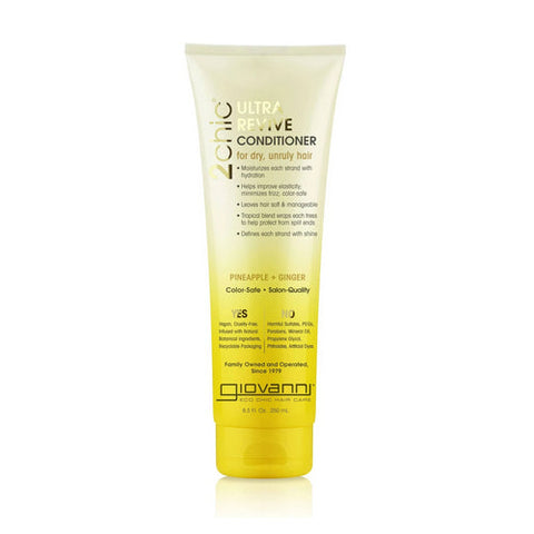 Giovanni Cosmetics, 2 Chic Ultra-Revive Conditioner Pineapple, 8.5 Oz Giovanni Cosmetics