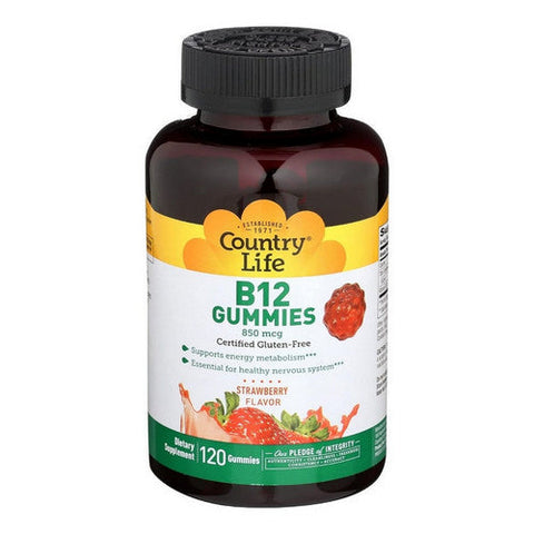 Country Life, B12 Gummies, 120 Count Country Life