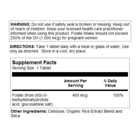 Kal, Methyl Folate, 400 Mcg DFE, 90 Count