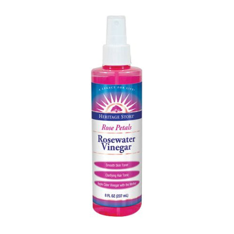 Rosewater Vinegar Spray 8 Oz by Heritage Store