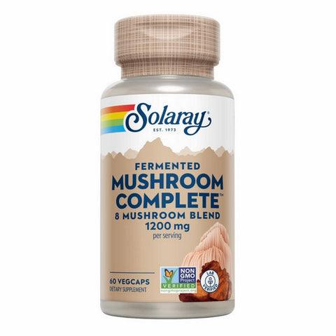 Solaray, Organically Grown Fermented Mushroom Complete, 600 mg, 60 Count Solaray