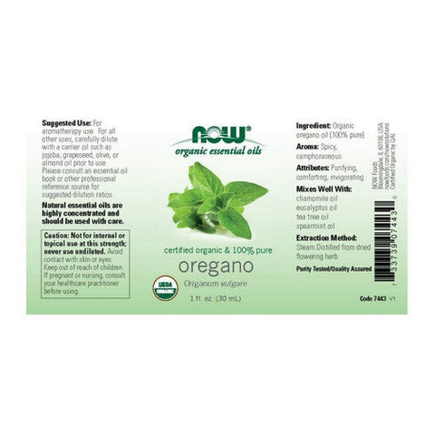 Now Foods, Organic Oregano Oil, 1 Oz Now Foods