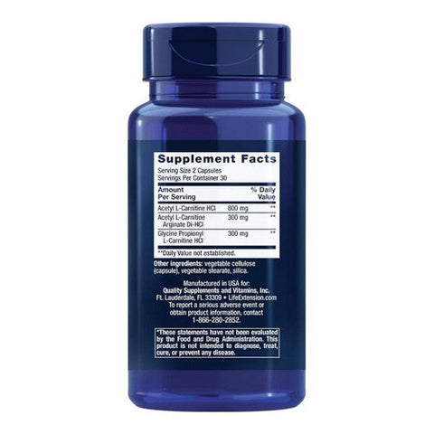 Life Extension, Optimized Carnitine, 60 Veg Caps Life Extension