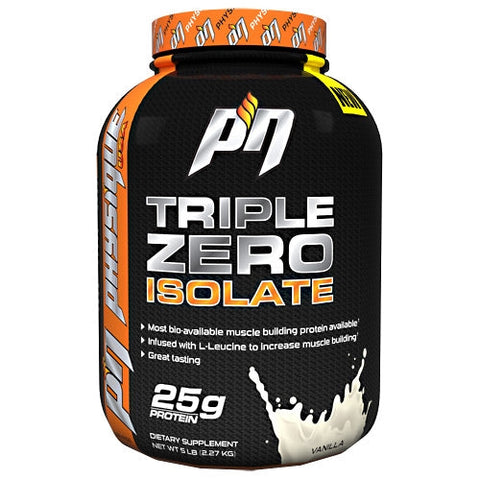 Physique Nutrition, Triple Zero Isolate, Vanilla 5 lbs Physique Nutrition