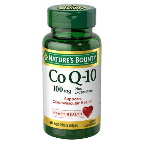 Nature's Bounty, Co Q-10 Plus (with L carnitine), 100 mg, 24 X 60 Softgels Nature's Bounty