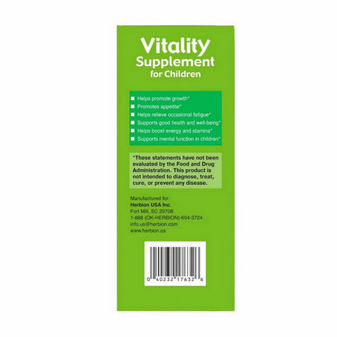 Herbion Naturals, Vitality Supplement For Children With Natural Honey, 5 Oz Herbion Naturals