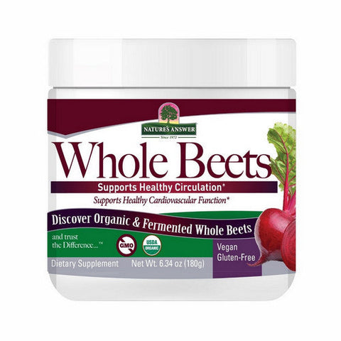 Nature's Answer, Organic & Fermented Whole Beets Powder, 6.34 Oz Nature's Answer