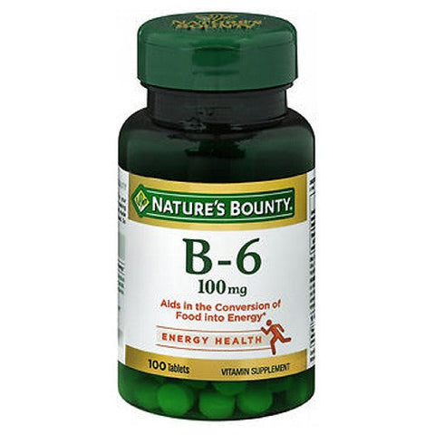Nature's Bounty, Vitamin B-6, 100 mg, 24 X 100 Tabs Nature's Bounty