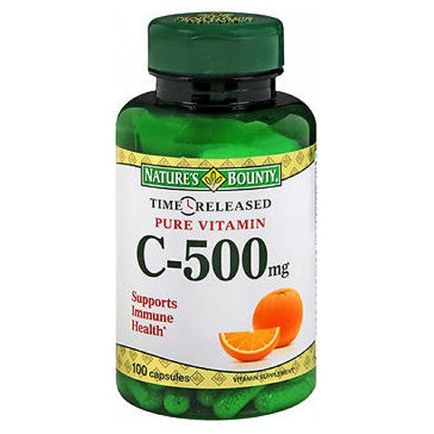 Nature's Bounty, Vitamin C Capsules Time Released, 500 mg, 24 X 100 Caps Nature's Bounty