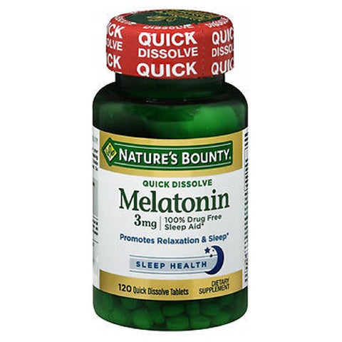 Nature's Bounty, Quick Dissolve Melatonin, 3 mg, 24 X 120 Tabs Nature's Bounty