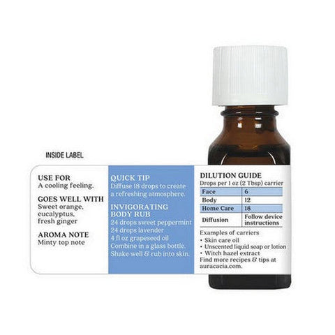 Aura Cacia, Organic Essential Oil, Sweet Peppermint .5 Oz Aura Cacia