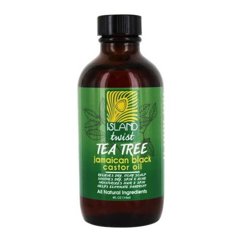 Island Twist, Jamaican Black Castor Oil, Tea Tree 4Oz Island Twist