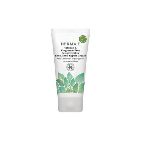Derma e, Vitamin E Fragrance-Free Therapeutic Moisture Shea Hand Cream, 2 Oz Derma e
