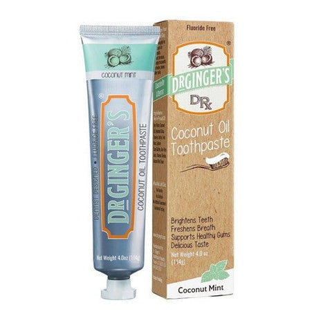 Dr.Ginger's, White Charcoal Coconut Oil Toothpaste, 4 Oz Dr.Ginger's