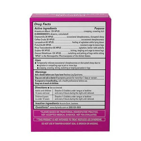 Hylands, Naturals Restful Legs Pm Quick-Dissolving, 50 Count Hylands
