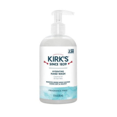 Kirk's Natural Products, Hydrating Hand Wash Fragrance Free, Fragrance Free 12 Oz Kirk's Natural Products