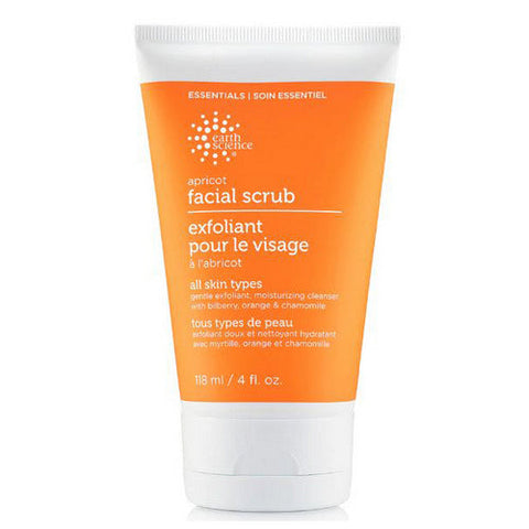 Earth Science, Apricot Gentle Facial Scrub Creme, 4 OZ Earth Science
