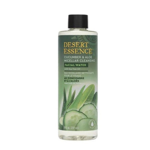 Desert Essence, Cucumber & Aloe Micellar Cleansing Facial Water, 8 Oz Desert Essence