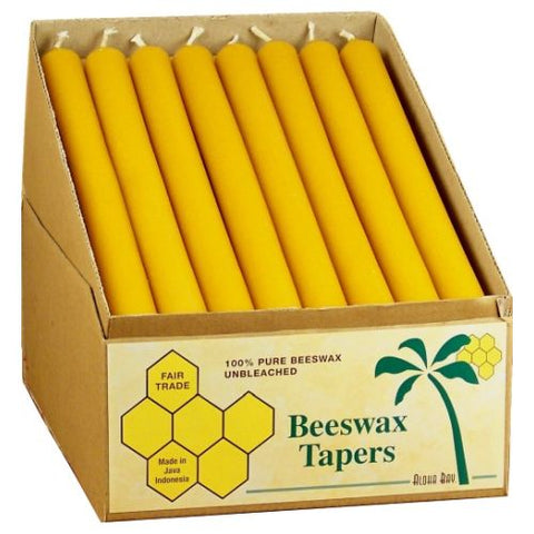 Aloha Bay, Beeswax Tapers 9'', 32 Count Aloha Bay