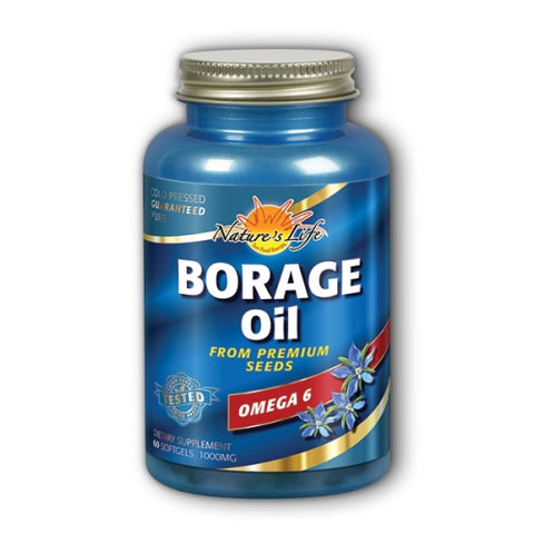 Health From The Sun, Borage Oil GLA Bio-EFA, 300 MG, GLA, 60 Soft Gels Health From The Sun